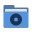 Folder-blue-cd icon