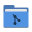 Folder blue git icon