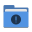 Folder blue important icon