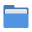 Folder blue open icon