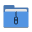 Folder blue tar icon