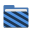 Folder blue visiting icon