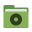Folder green cd icon
