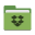 Folder green dropbox icon