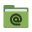 Folder green mail icon