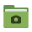 Folder green photo icon