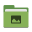 Folder green pictures icon