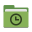 Folder green recent icon