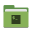 Folder green script icon