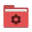 Folder red development icon