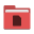 Folder red documents icon