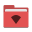 Folder red wifi icon