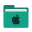 Folder teal apple icon