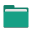 Folder teal icon