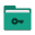 Folder teal private icon