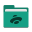 Folder teal yandex disk icon