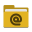 Folder yellow mail icon