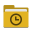 Folder yellow recent icon