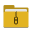 Folder yellow tar icon