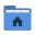 User-blue-home icon