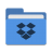 Folder-blue-dropbox icon