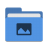 Folder-blue-pictures icon