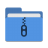 Folder-blue-tar icon