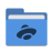 Folder-blue-yandex-disk icon