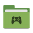 Folder-green-games icon