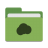 Folder-green-mail-cloud icon