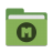 Folder-green-mega icon