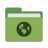 Folder-green-network icon