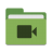 Folder-green-video icon