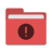 Folder-red-important icon