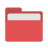 Folder-red-open icon