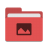Folder-red-pictures icon