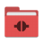 Folder-red-remote icon