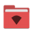 Folder-red-wifi icon