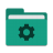 Folder teal development icon