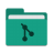 Folder-teal-git icon