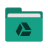 Folder-teal-google-drive icon