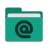 Folder-teal-mail icon