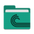 Folder-teal-torrent icon