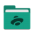 Folder-teal-yandex-disk icon