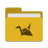 Folder-yellow-copy-cloud icon