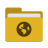 Folder yellow network icon