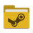 Folder-yellow-steam icon