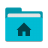 User-cyan-home icon