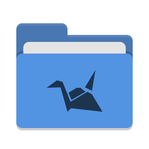 Folder-blue-copy-cloud icon
