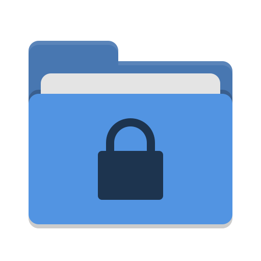 Folder-blue-locked icon